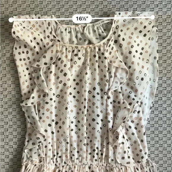 Ulla Johnson 100% Silk Dorothea Midi Dress - Safari Shibori Print - Size 4 - Picture 13 of 16